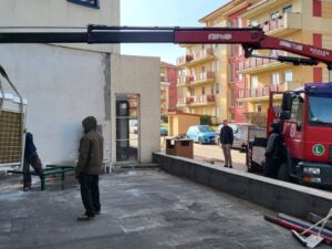 Építőanyag szállítás Bartafuvar darus teherautó fuvarozás